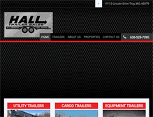 Tablet Screenshot of halltrailersales.com
